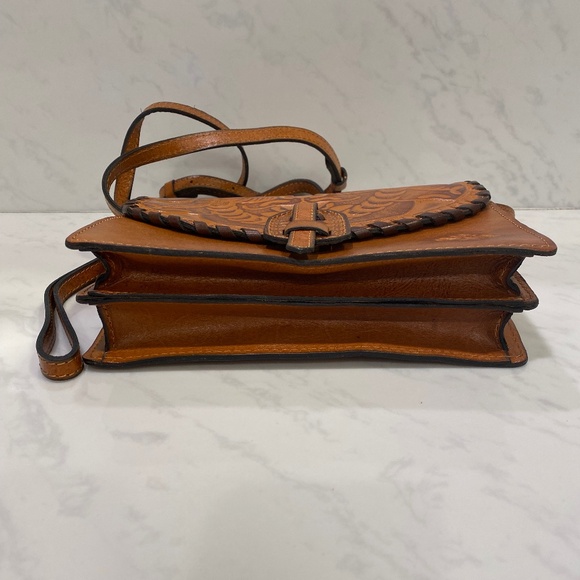 Patricia Nash - Brown Leather Lanza Crossbody Bag - BRAND NEW - Picture 12 of 16